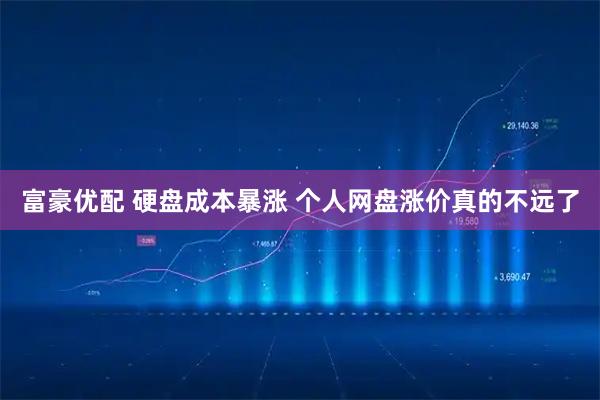 富豪优配 硬盘成本暴涨 个人网盘涨价真的不远了