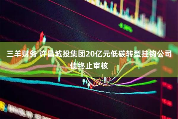 三羊财务 许昌城投集团20亿元低碳转型挂钩公司债终止审核